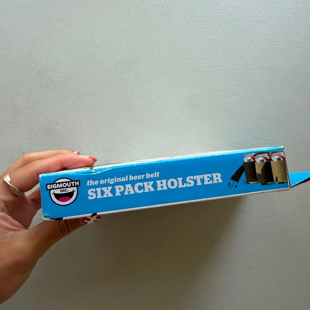BigMouth Inc Original Six Pack Holster Beer Belt Camo Adjustable Fits Up to 48in